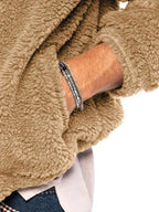 R&B | Kapuzenfleece Männer Winterjacke