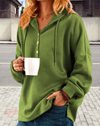 R&B | Hoodie mit Knopfverschluss