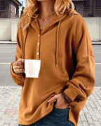 R&B | Hoodie mit Knopfverschluss