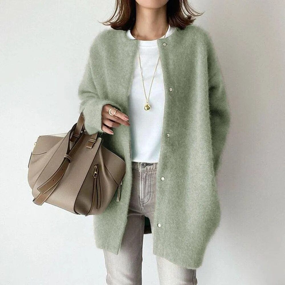 R&B | Elegante GR&Buttonte Strickjacke