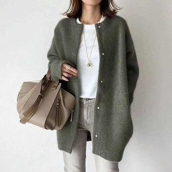 R&B | Elegante GR&Buttonte Strickjacke