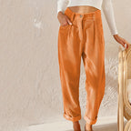 R&B | Hoher Taille Lockere Passform Weiche Ripptextur mit Falten