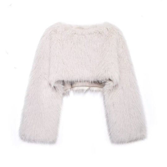 R&B | Kunstfell Pullover mit Weiten Ärmeln für Damen