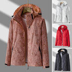 R&B | Damen Wasserdichte Outdoor-Jacke – Leicht mit Kapuze &Amp; Flower-Design