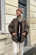 R&B | Lässiger Cardigan Tierdruck Bequem und Stilvoll