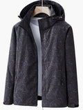 R&B | Kapuzenjacke mit Blättermuster für Damen - Herbst