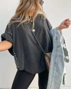 R&B | Oversized Nieten T-Shirt