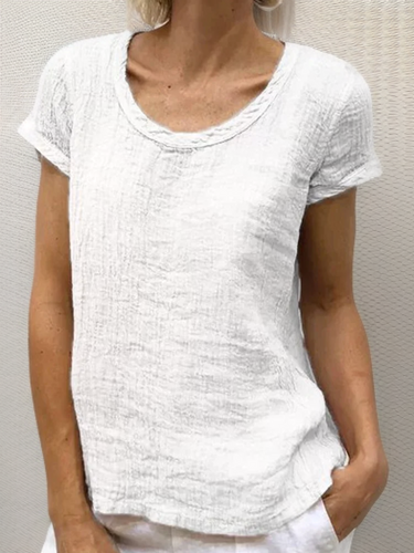 R&B | Vintage-T-Shirt mit abgerundetem Saum