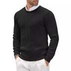 R&B | Eleganter Zopfstrickpullover für Männer