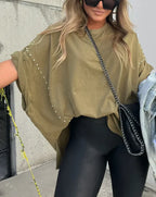 R&B | Oversized Nieten T-Shirt