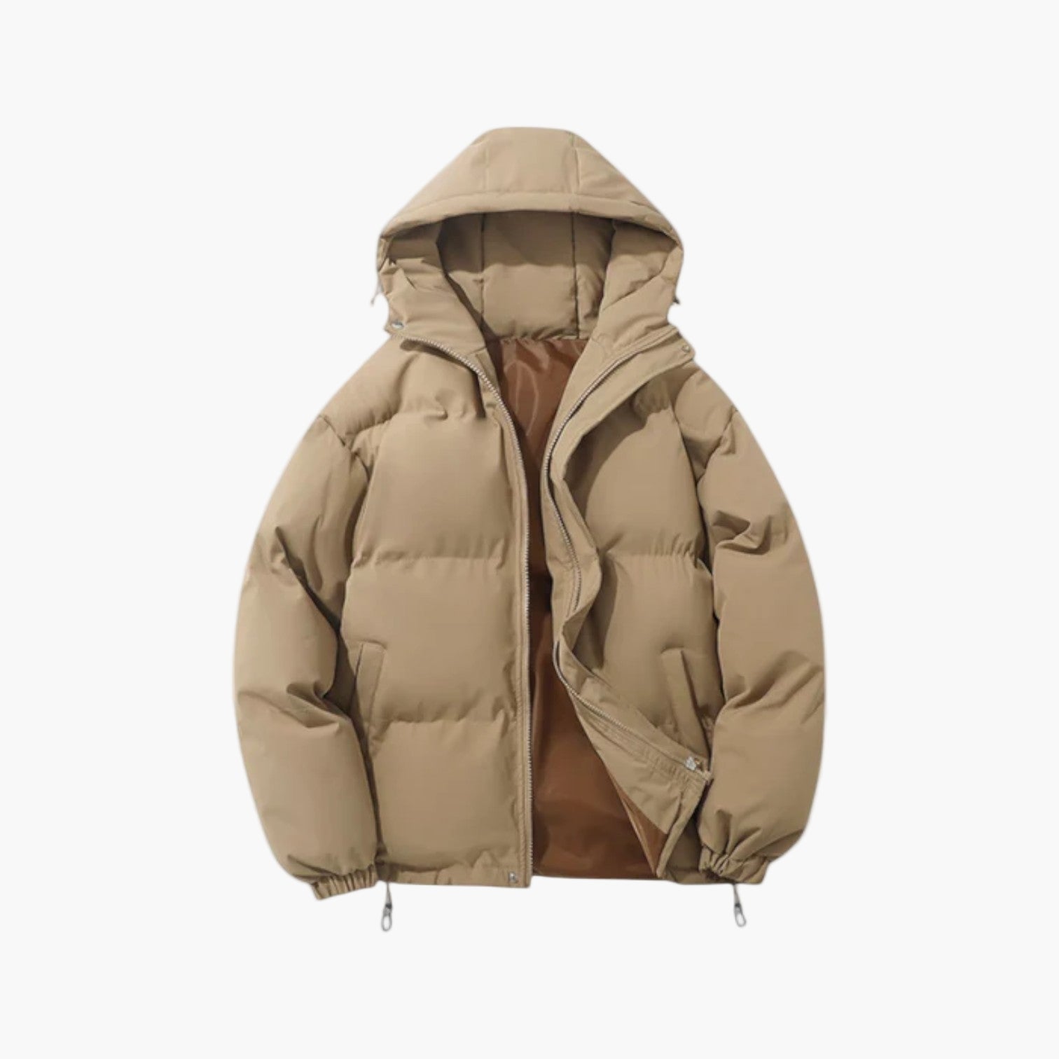 R&B | Puffer Parka - Winterjacke mit Kapuze, Daunenfüllung, Wasserdicht, Urban Outdoor