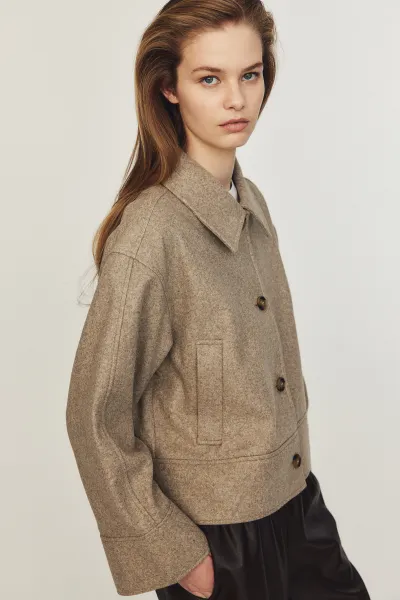 R&B | Kragen Wollfilzjacke
