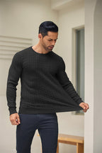 R&B | Eleganter Zopfstrickpullover für Männer