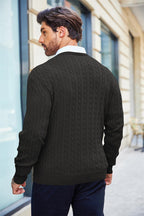 R&B | Eleganter Zopfstrickpullover für Männer