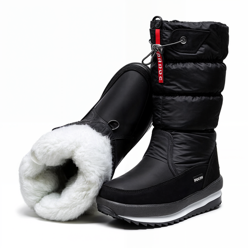 Dicke Plüschwinterstiefel für Frauen R&B