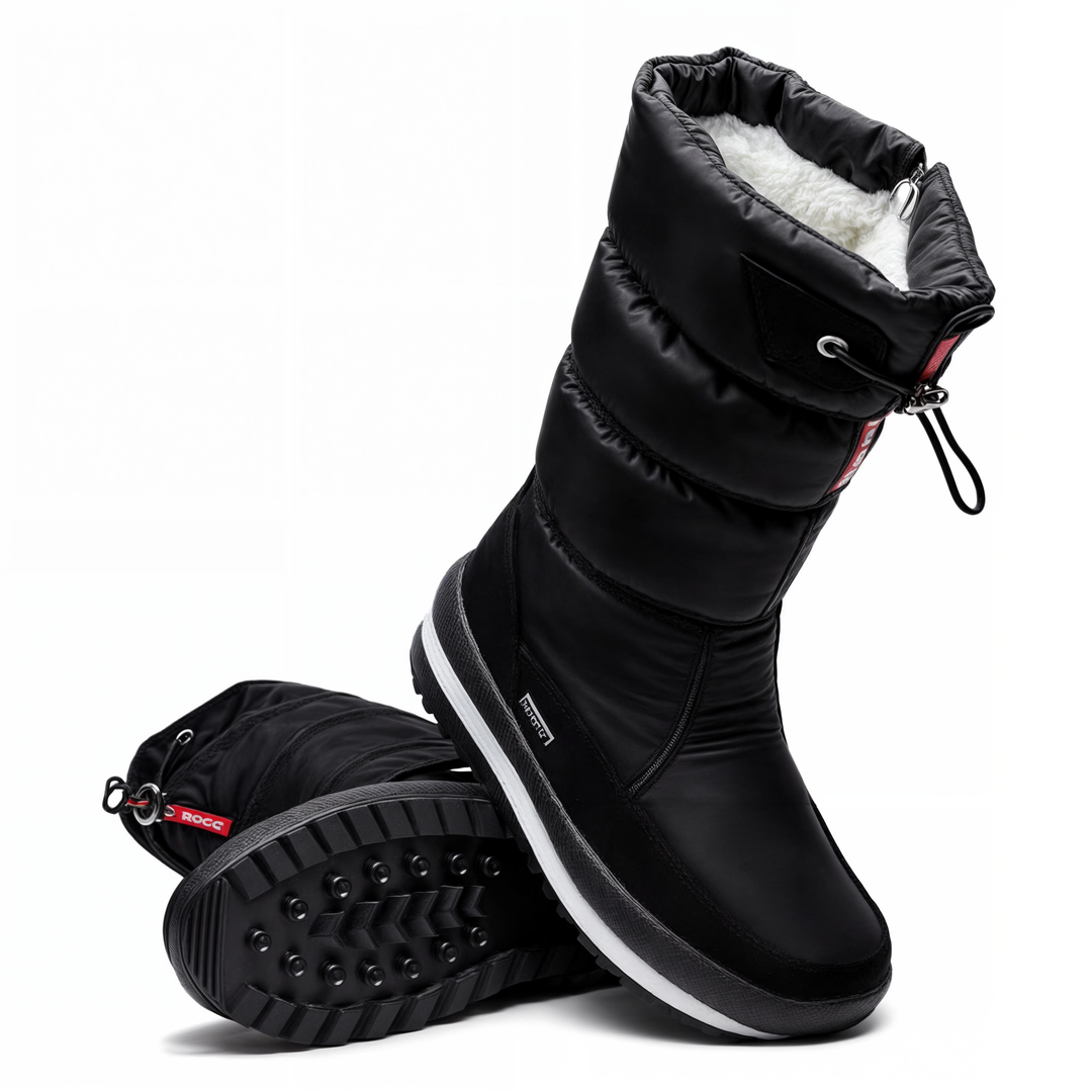 Dicke Plüschwinterstiefel für Frauen R&B