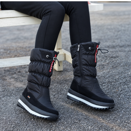 Dicke Plüschwinterstiefel für Frauen R&B
