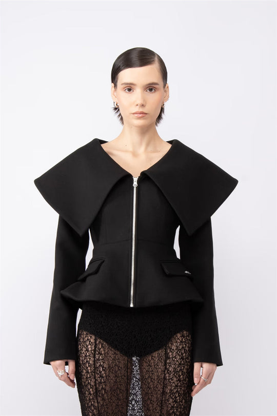R&B | Übergroße Kragenjacke