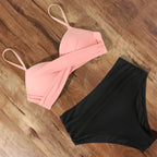R&B | Damen Wickel Badeanzug Set Hoher Bund