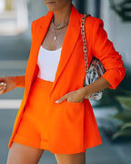 R&B | Elegantes Streetwear-Set | Blazer+Shorts