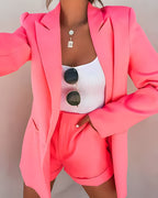 R&B | Elegantes Streetwear-Set | Blazer+Shorts