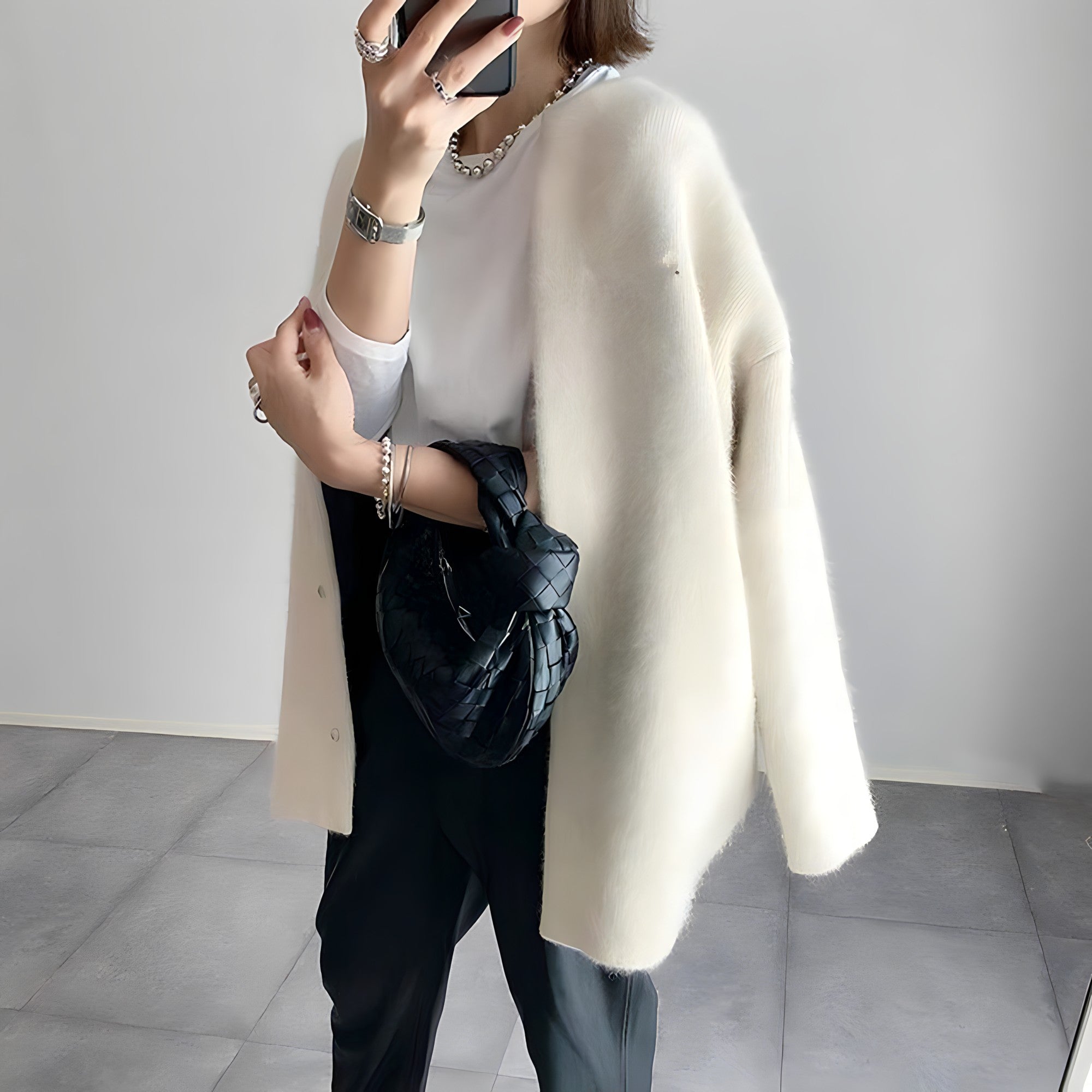 R&B | Strickjacke mit Knopfleiste