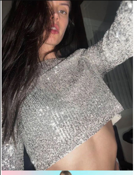 R&B | Elegantes Pailletten-Cropped-Top