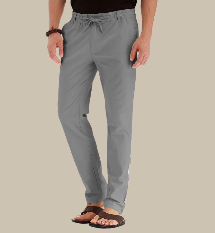 Lässige, locker sitzende Sommerhose mit elastischem Bund | Mateo