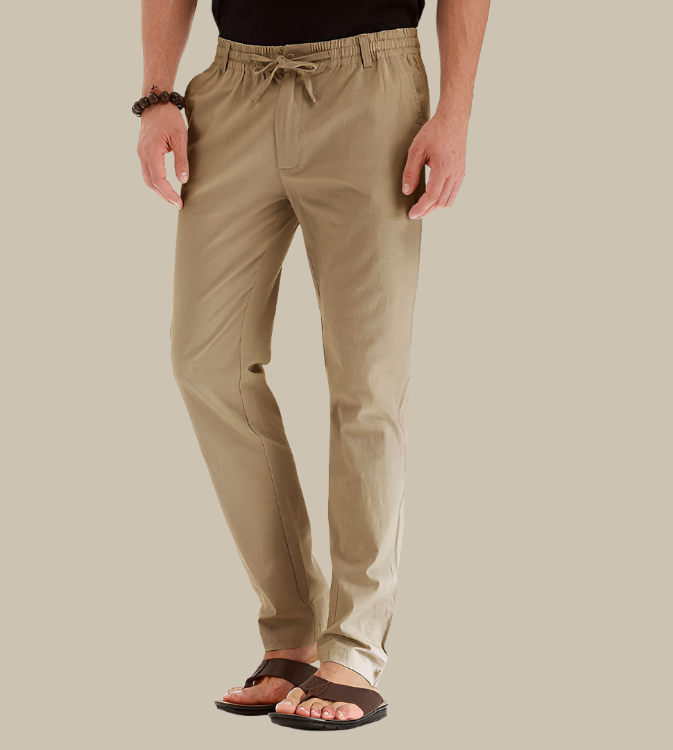 Lässige, locker sitzende Sommerhose mit elastischem Bund | Mateo