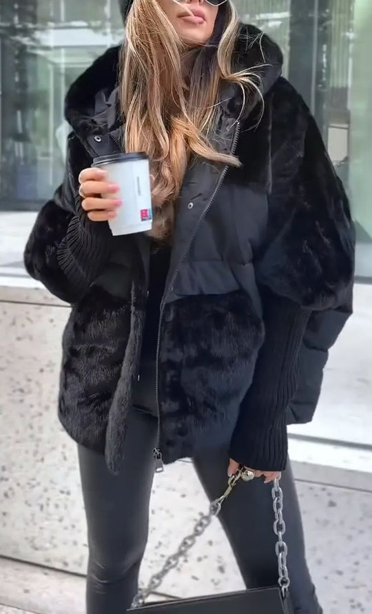 R&B | Luxuriöse Moderne Bomberjacke mit Kapuze