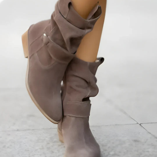 WildlederAnkleBoots Für Damen Mit Riemen Damen R&B