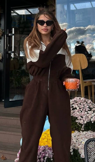 Damen sportlicher elegante Jogginganzug R&B