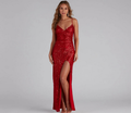R&B | Paillettenverziertes Abendkleid Elegantes Festkleid