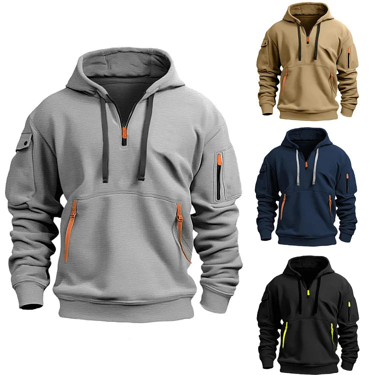 R&B | Herren Sweatshirt mit Kapuze und Taschen