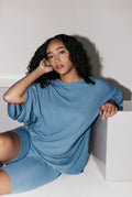 R&B | Damen Lounge Set mit Oversized T-Shirt und Biker-Shorts