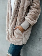 R&B | Warme Teddy Fleecejacke