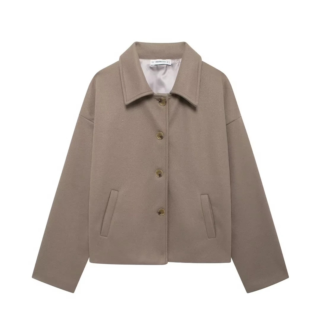 R&B | Wolljacke mit Knöpfen Wollmischung Elegant und Warm