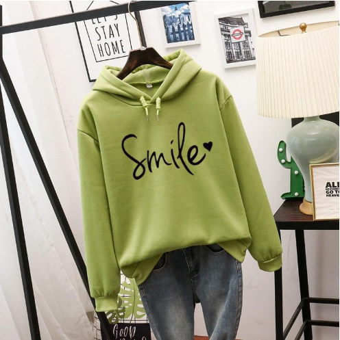 R&B | Hoodie mit Druck Baumwollmischung Lässiger Stil