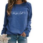R&B | Lässiges Sweatshirt mit Motivierendem Druck