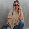 R&B | Lässige Kurze Jacke Baumwolle Leicht und Trendy