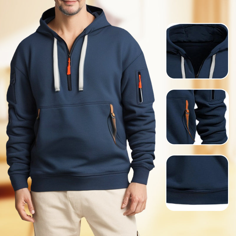 R&B | Herren Sweatshirt mit Kapuze und Taschen