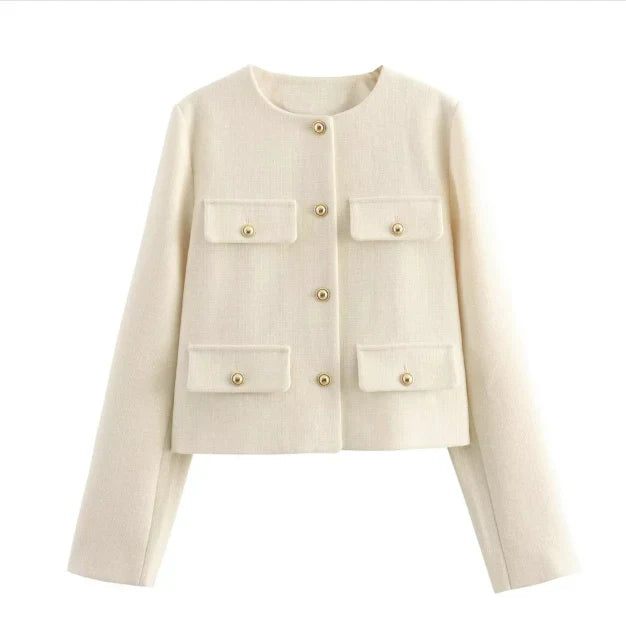 R&B | Vintage Blazer mit Langen Ärmeln für Frauen