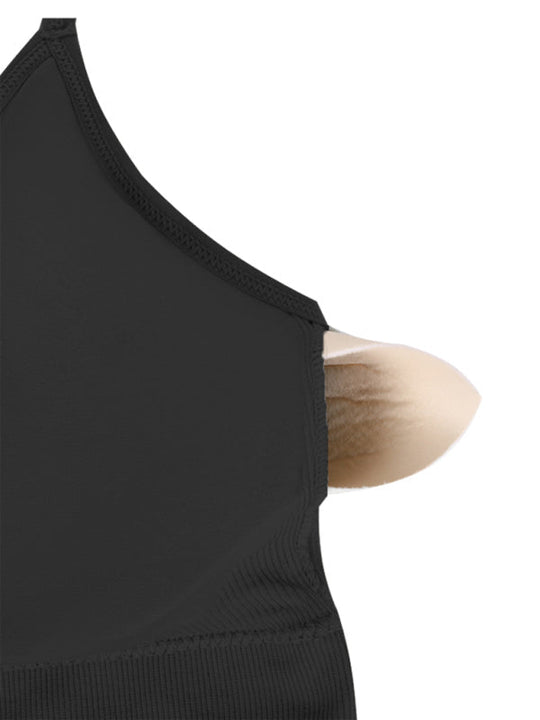 R&B | 3Er Pack Damen Sport Bh Gepolstert Crisscross Yoga Bh Nahtlos Mittel Impact Fitness Activewear