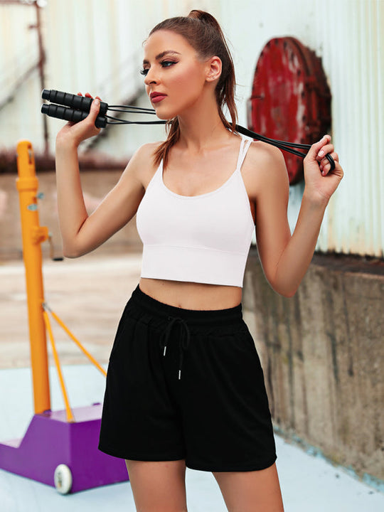 R&B | 3Er Pack Damen Sport Bh Gepolstert Crisscross Yoga Bh Nahtlos Mittel Impact Fitness Activewear