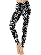 R&B| Skull Print Yoga Leggings für Frauen