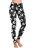 R&B| Skull Print Yoga Leggings für Frauen