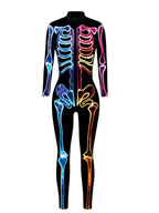 R&B| Damen 3D Digitaldruck Halloween Kostüm Overall