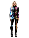 R&B| Damen 3D Digitaldruck Halloween Kostüm Overall