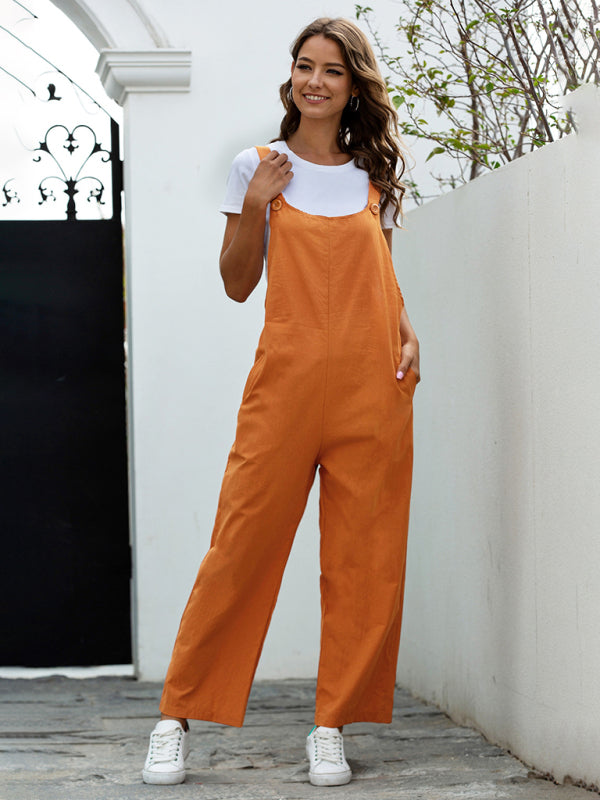 R&B | Damen GewR&Bte Retro Lässige Lange Latzhose