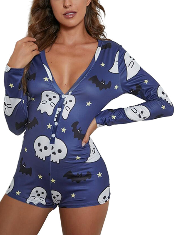 R&B| Modische Damen neue Halloween Overall Schlafanzug